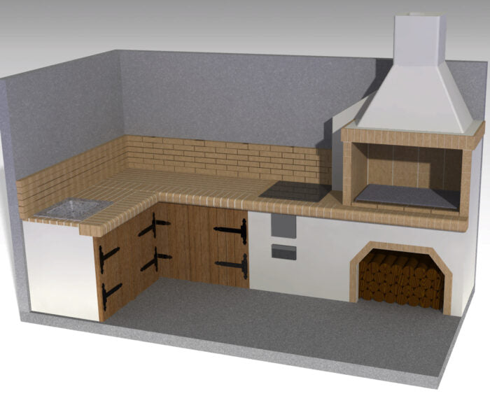 Grătar modular semi-fabricat premium - configuratii - Pyromoesa