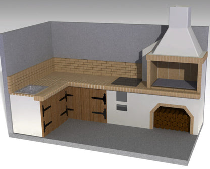 Grătar modular semi-fabricat premium - configuratii - Pyromoesa