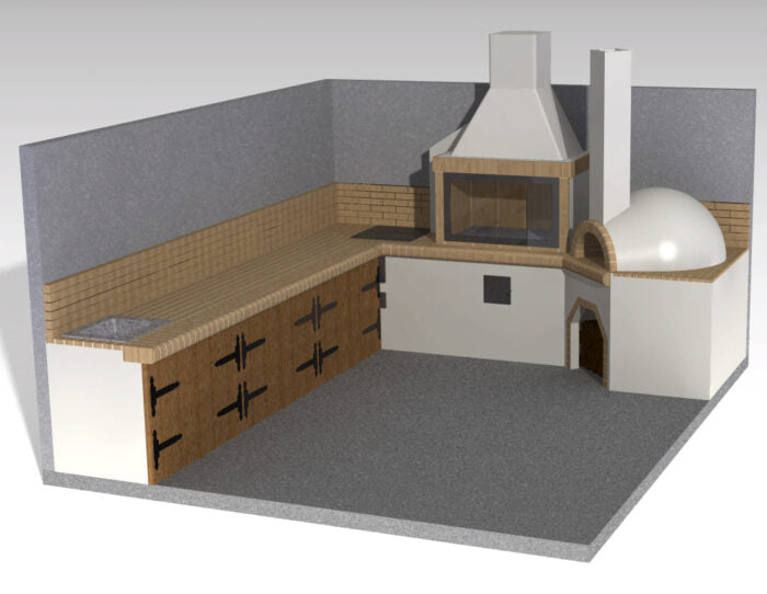 Grătar modular semi-fabricat premium - configuratii - Pyromoesa