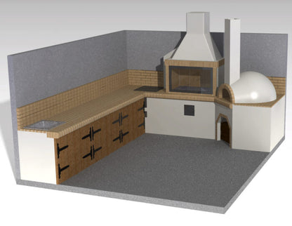 Grătar modular semi-fabricat premium - configuratii - Pyromoesa