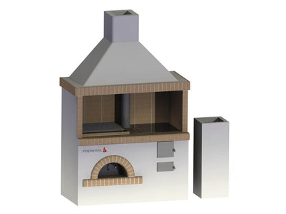 Gratar de gradina cu plită + cuptor - 150 cm - Pyromoesa