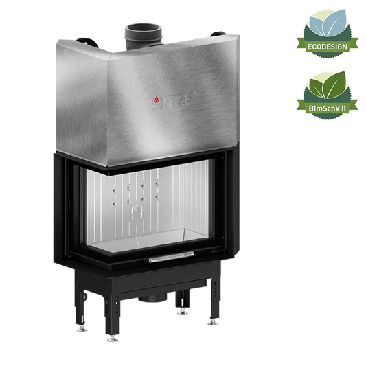 Șemineu Hitze HST59X43.LG 12,2 kW Sticlă laterală stânga, Ghilotină