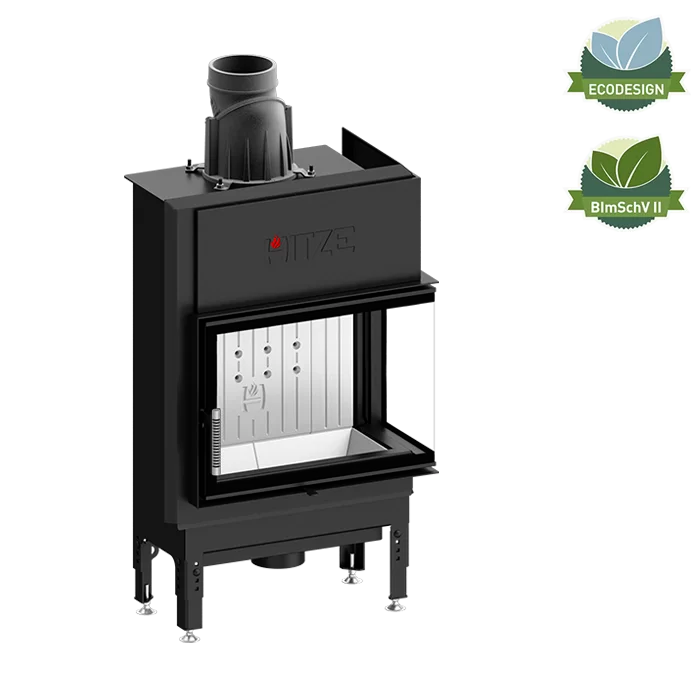 Șemineu Hitze HST59X43.R 7,6 kW Sticlă laterală dreapta