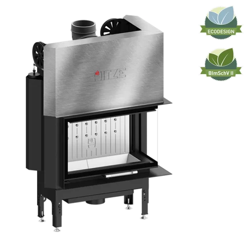 Șemineu Hitze HST68X43.RG 13,2 kW Sticlă laterală dreapta, Ghilotină