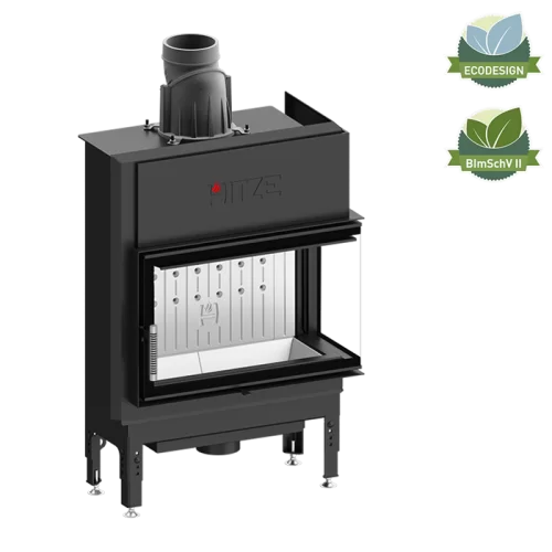 Șemineu Hitze HST68X43.R 9,3 kW Sticlă laterală dreapta