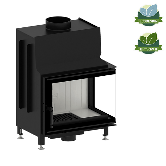 Șemineu Hitze STMA54X39.R 7,5 kW Sticlă laterală dreapta