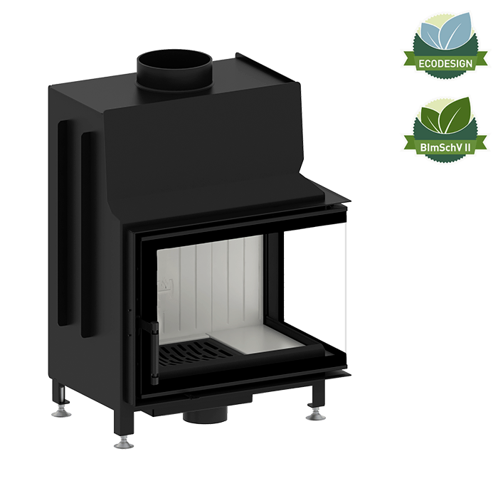 Șemineu Hitze STMA54X39.R 7,5 kW Sticlă laterală dreapta