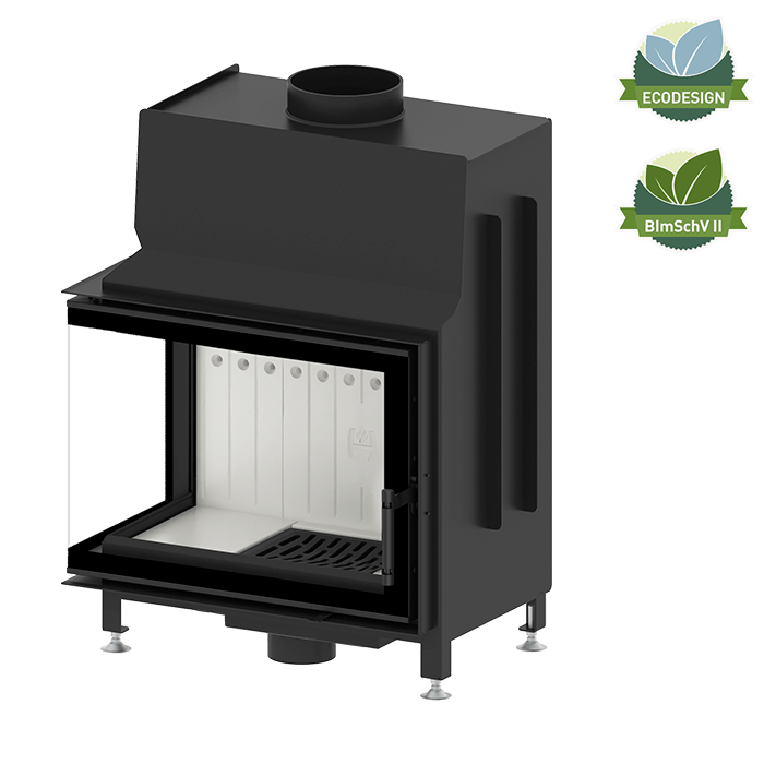 Șemineu Hitze STMA59X43.L 9 kW Sticlă laterală stânga