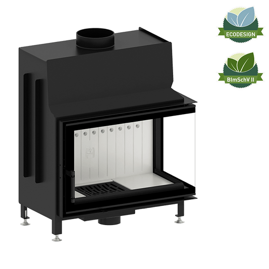 Focar Semineu 11 kW Hitze STMA68X43.R Deschidere dreapta