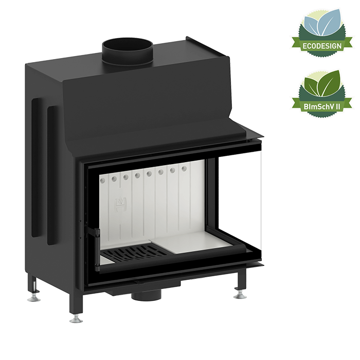 Șemineu Hitze STMA68X43.R 11 kW Sticlă laterală dreapta