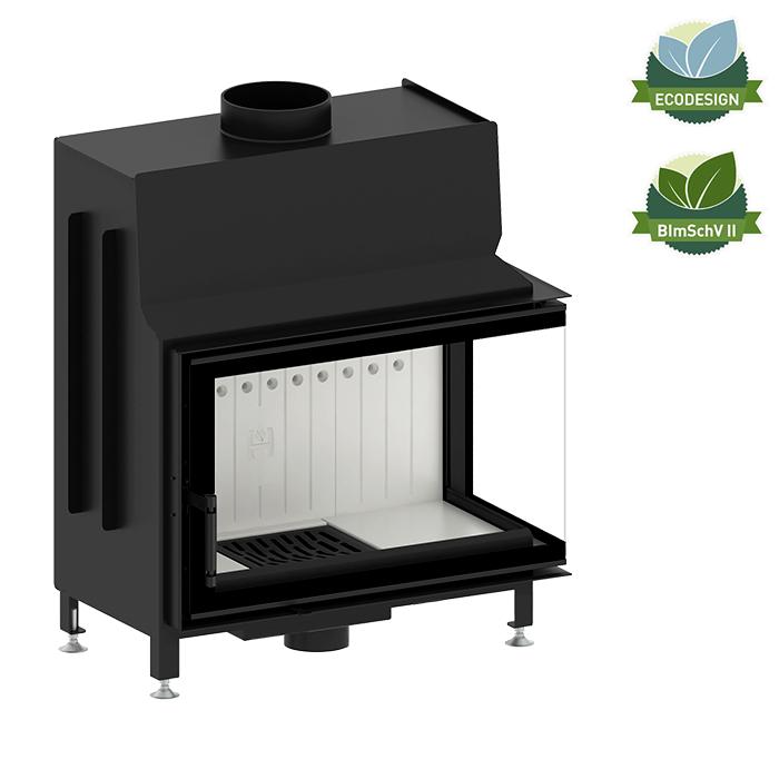 Șemineu Hitze STMA68X43.R 11 kW Sticlă laterală dreapta