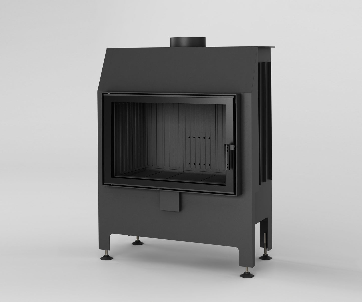 Focar semineu Heatro 69 Negru