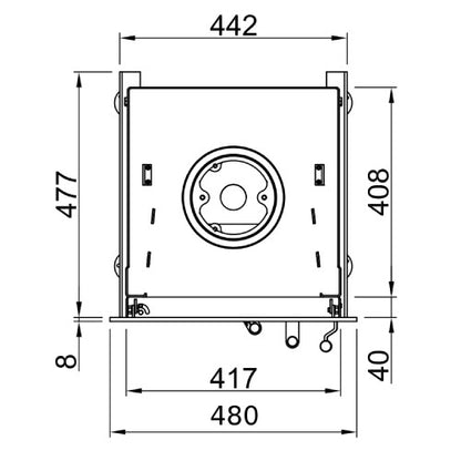 Focar semineu Spartherm Renova C-44