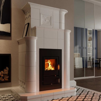 Insert de poêle en faïence Spartherm Renova Cs-50 charnière de porte gauche