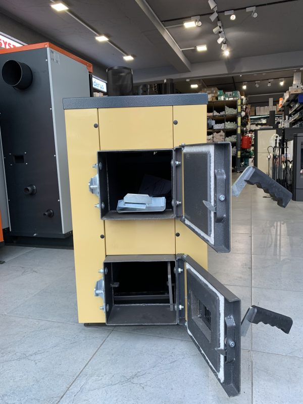 Centrala Termica pe Lemne NEUS 20 kW cu Plita Integrata - Solutia Ideala pentru Incalzire si Gatit