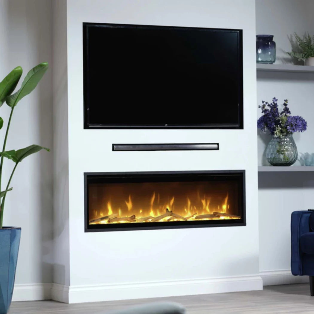 Șemineu Electric Modern Dimplex Ignite Evolve 60 - 153.2 cm Lățime, Flacără Ultra-Realistă, Control prin Aplicație