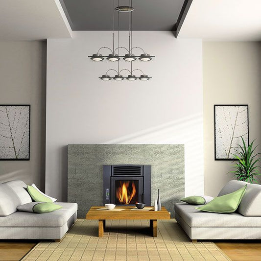 Inserto Otello - șemineu pe peleți și multifuel