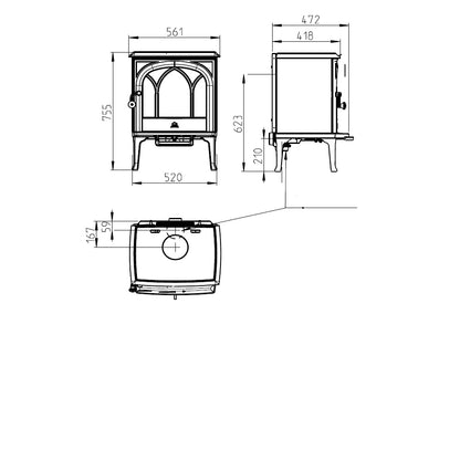 Semineu soba Jotul F 200