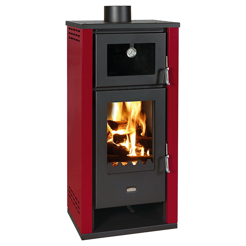 Soba pe lemne Prity K2 GT F, 8 kW - Burgundy
