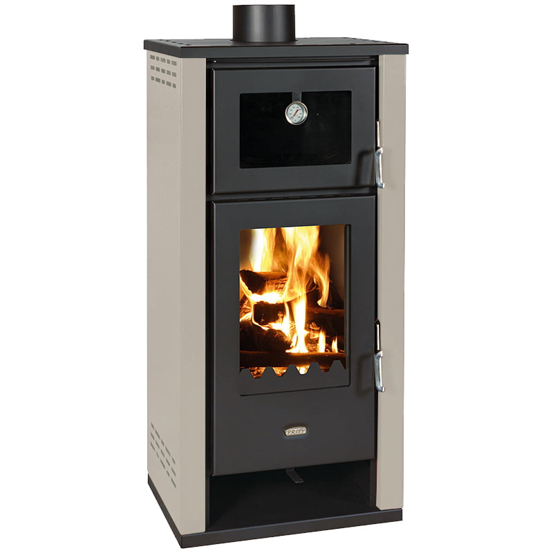 Soba pe lemne Prity K2 GT F, 8 kW - Ivory