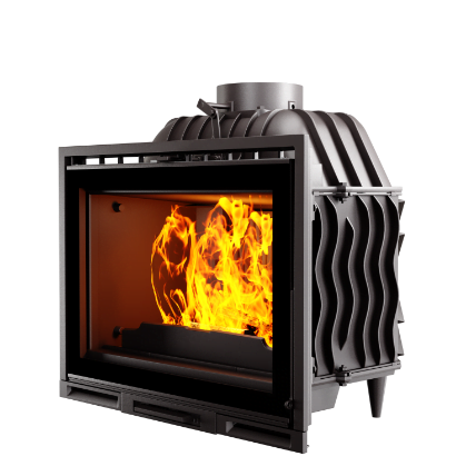 Focar șemineu fontăKawmet F24 Decor Premium – 14 kW