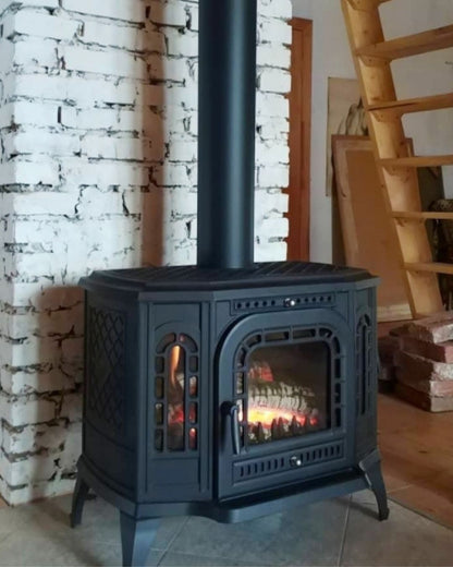 Sobă Kawmet P7 ECO 10,5 kW Sticlă laterală stânga