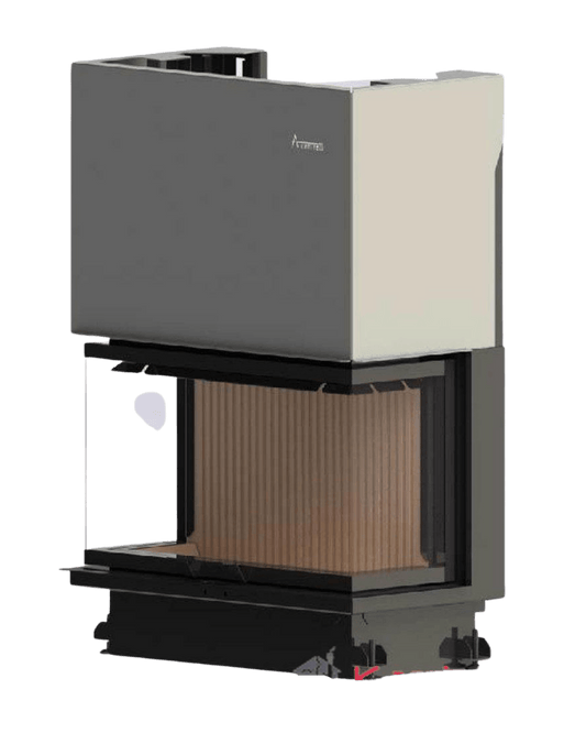 A-caminetti CRYSTAL MAX Eco - Focar Șemineu 3 laturi vitrate