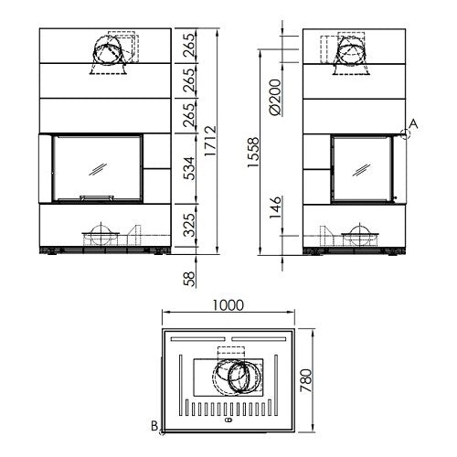Kit șemineu cu apă Spartherm SIM Varia 2Lh H2O