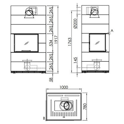 Termosemineu modular  Spartherm SIM Varia 2Lh H2O