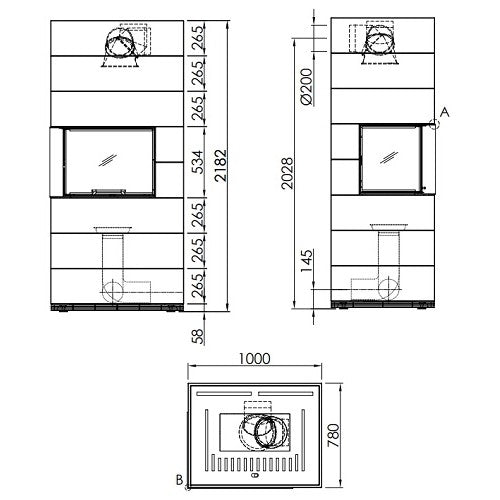 Termosemineu modular  Spartherm SIM Varia 2Lh H2O