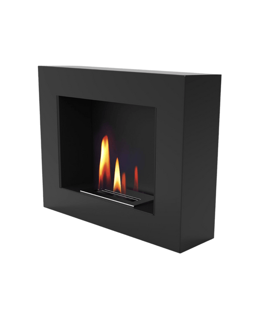 Șemineu cu bioetanol UNIFLAM 50x40cm BOX Negru Mat Rezervor 0,4 l