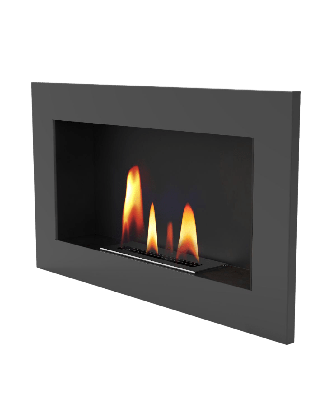 Șemineu cu bioetanol UNIFLAM 70x40cm Grafit Rezervor 0,6 l