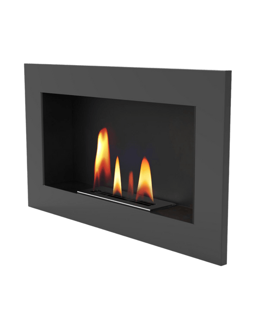 Șemineu cu bioetanol UNIFLAM 70x40cm Grafit Rezervor 0,6 l