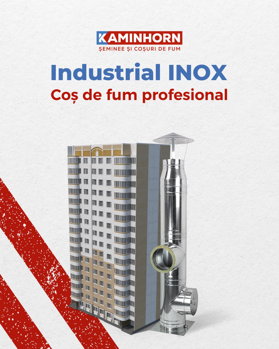 Coș de fum Kaminhorn INDUSTRIAL INOX