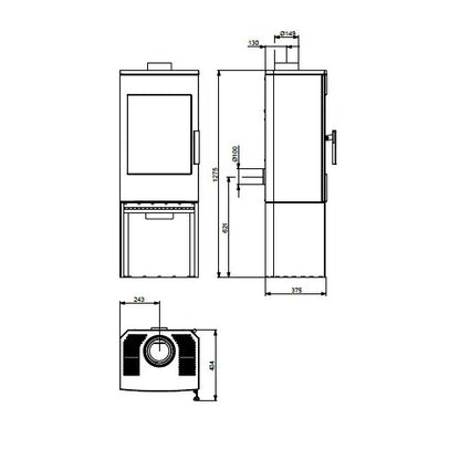 Soba pe lemne HAAS+SOHN Montegrotto