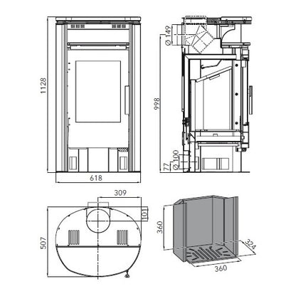 Soba cu cuptor HAAS+SOHN Hallstatt