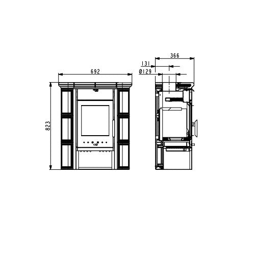 Soba pe lemne HAAS+SOHN Tirol