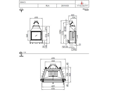 Spartherm Focar semineu Mini S