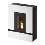 Soba peleti Mithos plus 14 (14KW) model canalizabil, Neagra