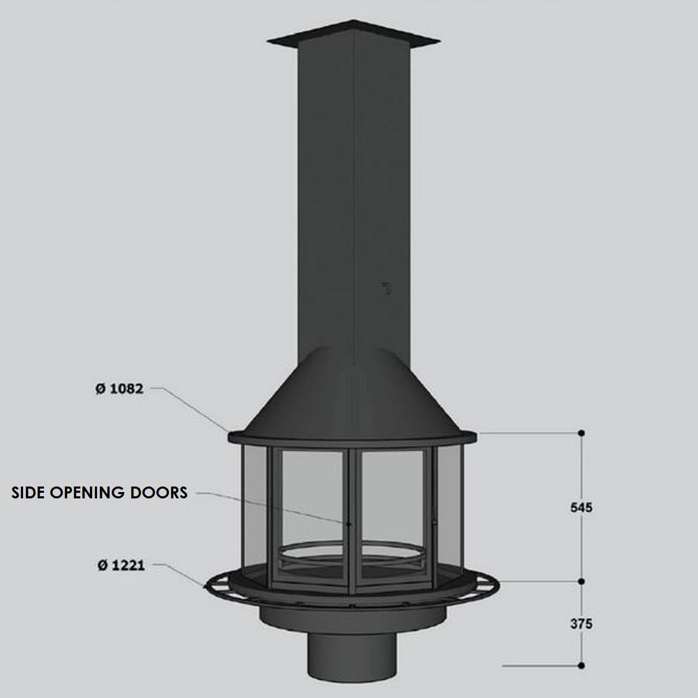 Semineu suspendat Octagon