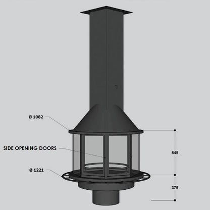 Semineu suspendat Octagon