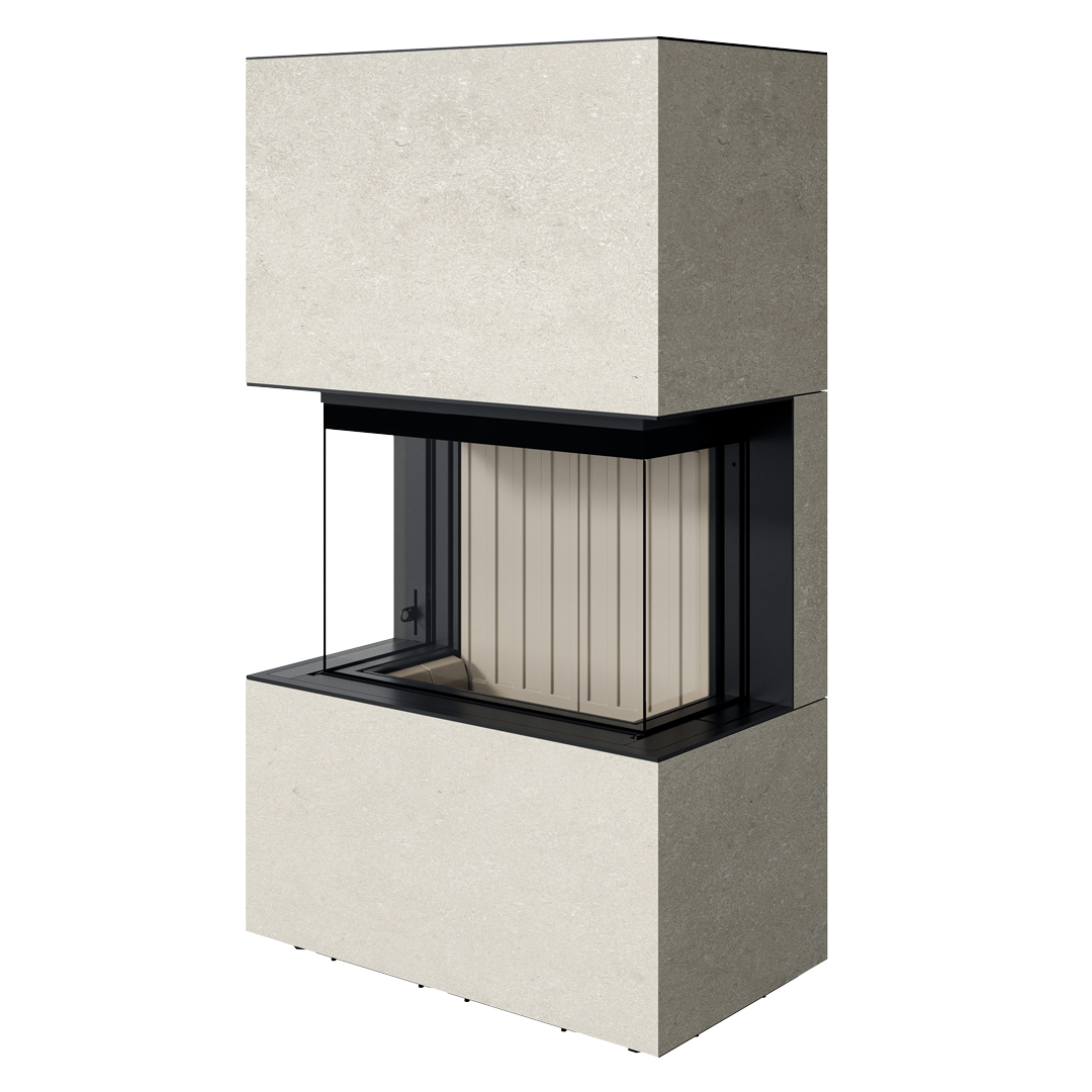 Șemineu Spartherm Opal - Vedere Panoramică pe Trei Laturi, Design Elegant