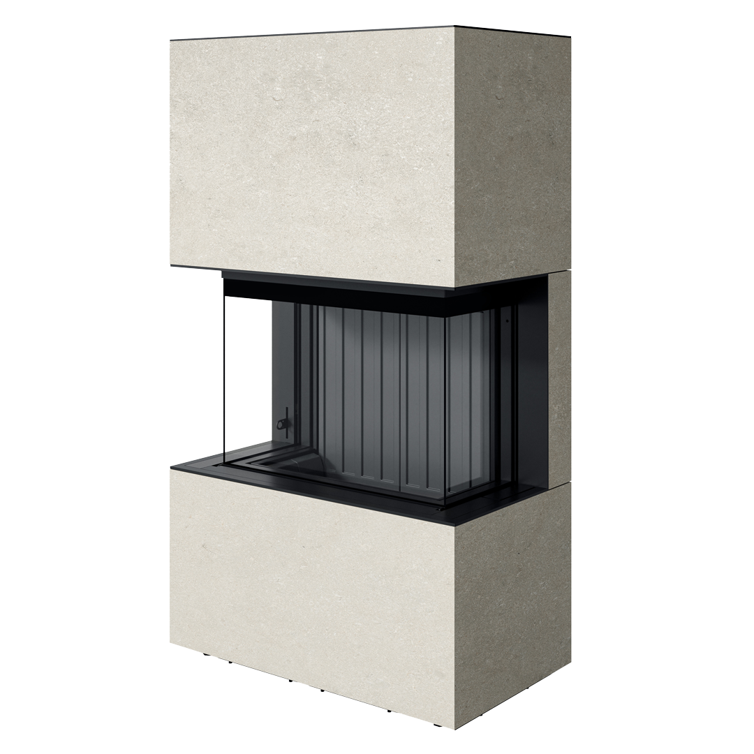 Șemineu Spartherm Opal - Vedere Panoramică pe Trei Laturi, Design Elegant
