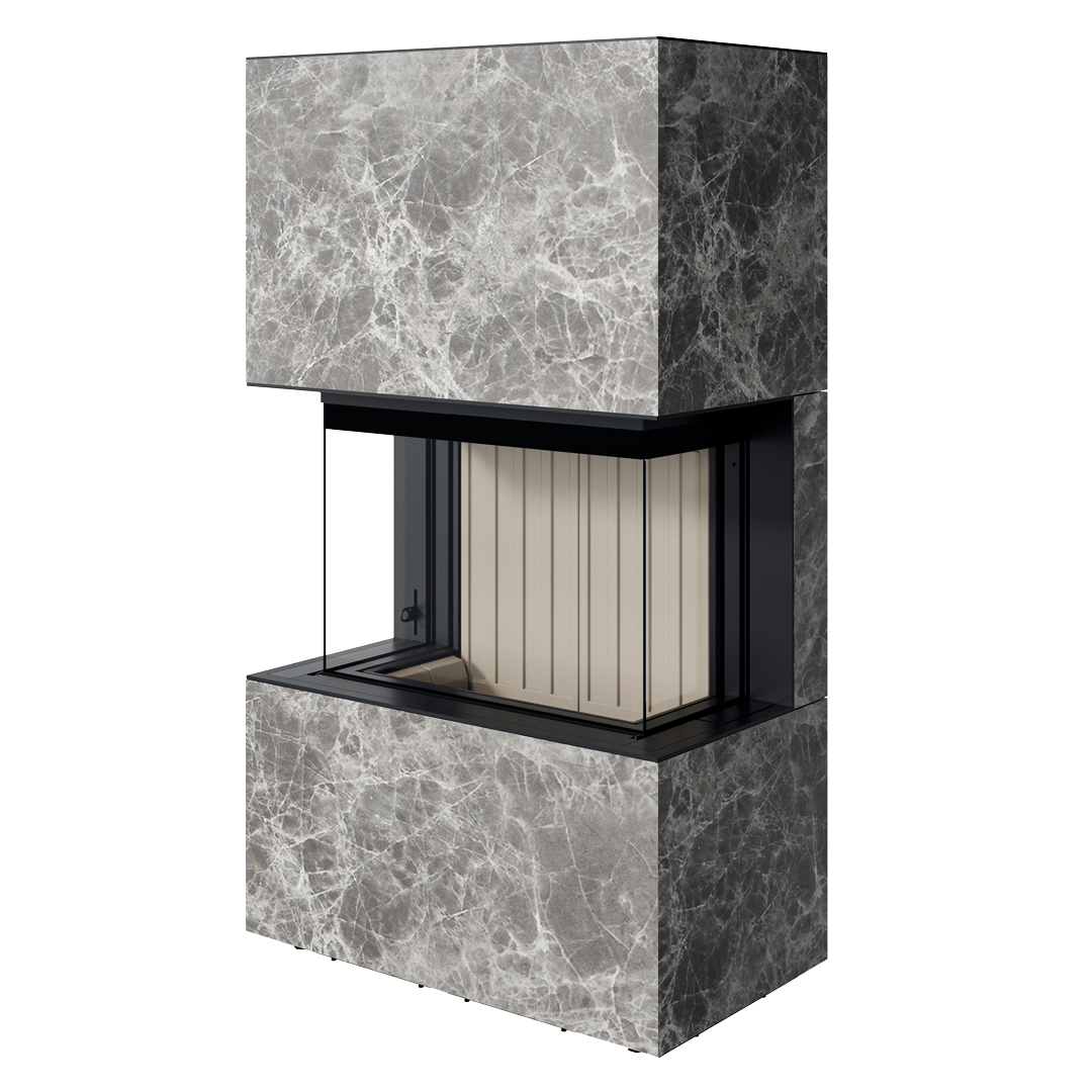 Șemineu Spartherm Opal - Vedere Panoramică pe Trei Laturi, Design Elegant