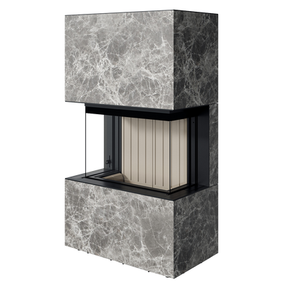 Șemineu Spartherm Opal - Vedere Panoramică pe Trei Laturi, Design Elegant