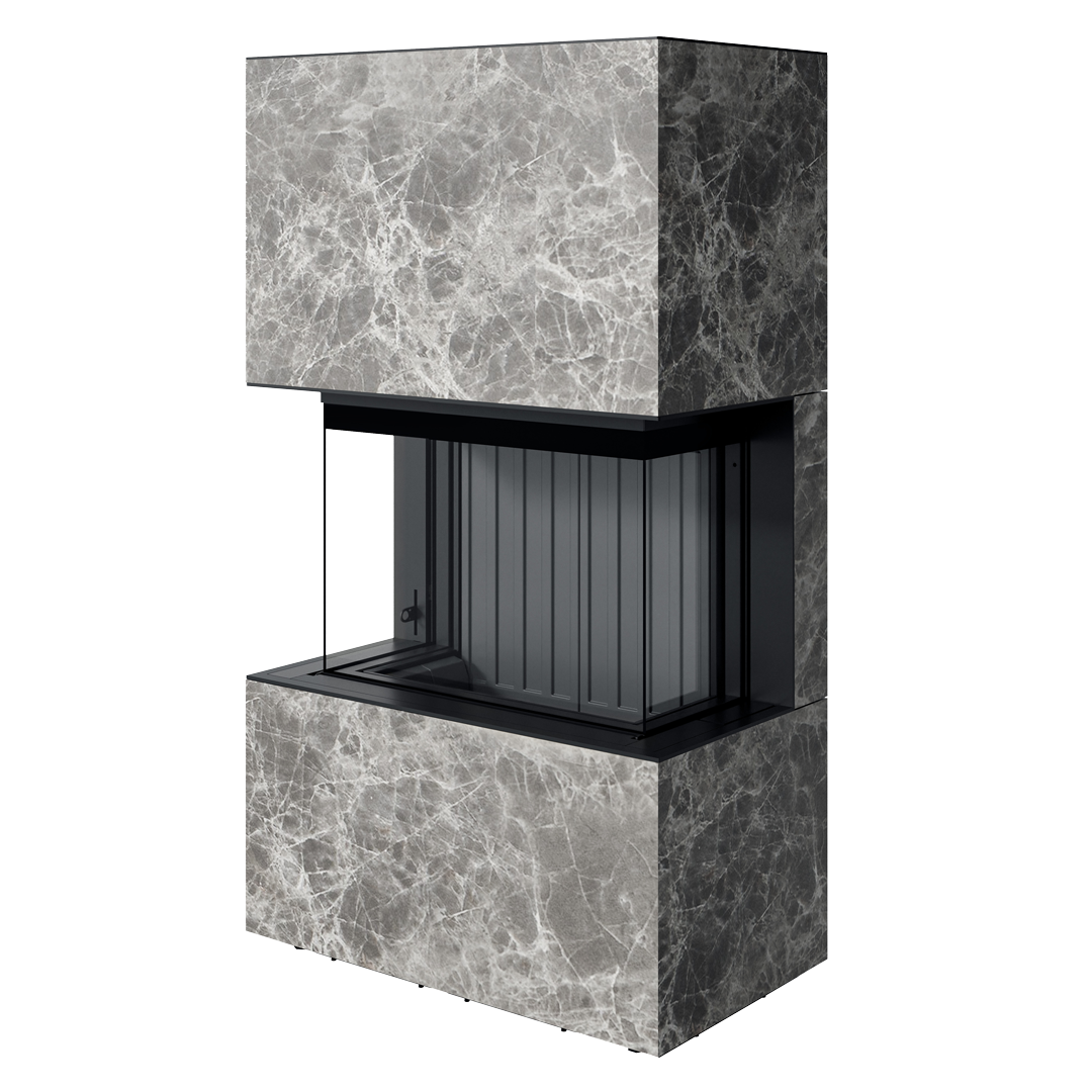 Șemineu Spartherm Opal - Vedere Panoramică pe Trei Laturi, Design Elegant