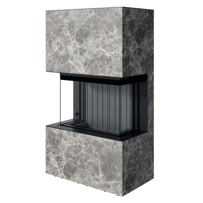 Șemineu Spartherm Opal - Vedere Panoramică pe Trei Laturi, Design Elegant