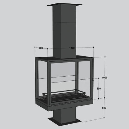 Semineu suspendat Rectangle