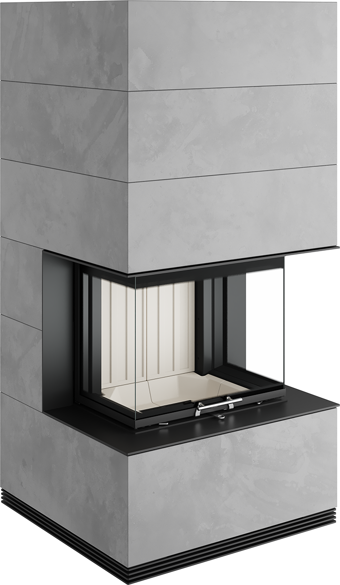 Șemineu Modular SIM Arte 3RL-60h 1/3 - Design Elegant din Beton Aparent
