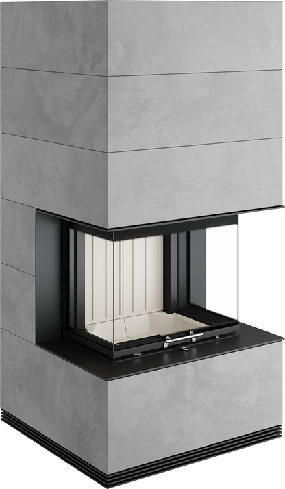 Șemineu Modular SIM Arte 3RL-60h 1/3 - Design Elegant din Beton Aparent